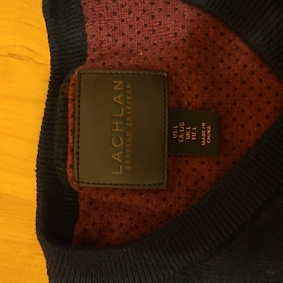 Navy v-neck sweater - Picture 3 of 4